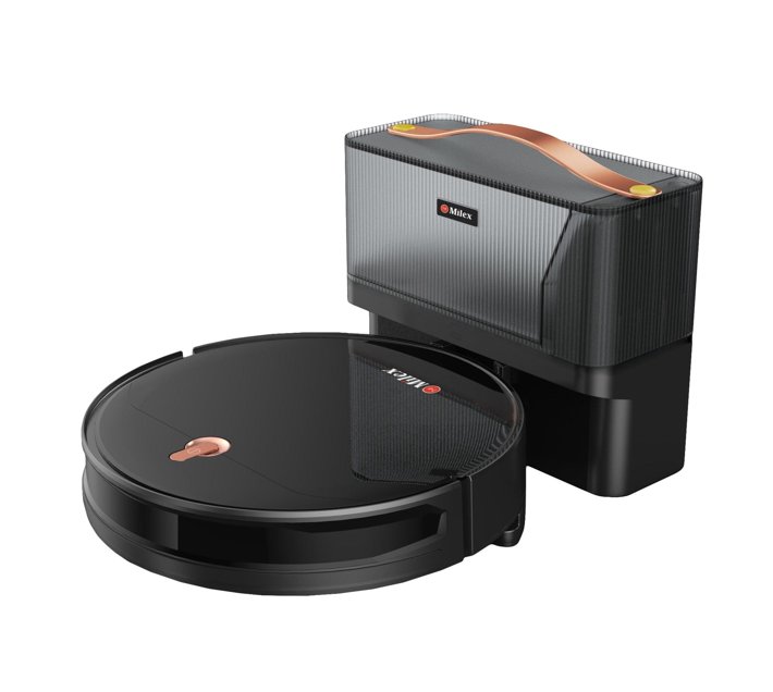 Someone’s in a Makro Milex Robot Vacuum Cleaner + Mop Kit Mood