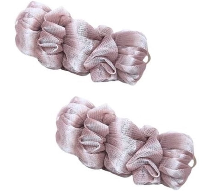 Wobuciko Purple Ombre Mesh Sponge - Set of 2 Bath Sponge For Women ...
