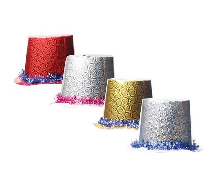 Cabaret Hats 11.8cm Assorted Colours (Pack of 12) Makro