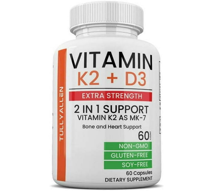 Tullyallen Vitamin K2 + D3 Extra Strength (60 Capsules) Makro