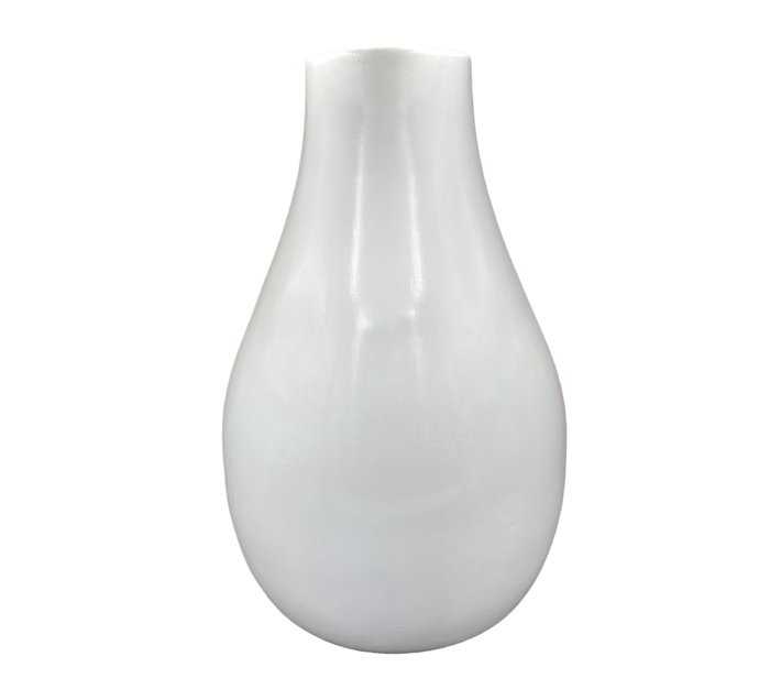 Someone’s in a Makro White Vase AC 54cm Raindrop Broad Large Mood
