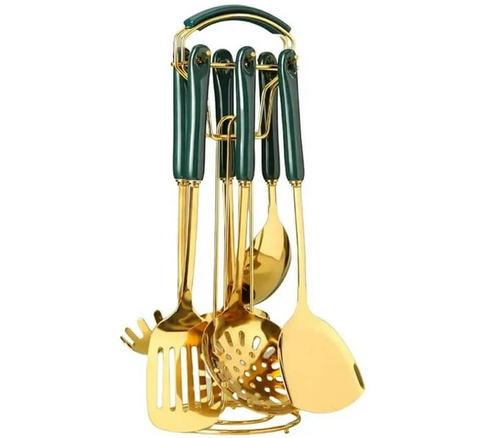 Perfect Dealz 7 Piece Stainless Steel Luxury Cooking Utensils Set With