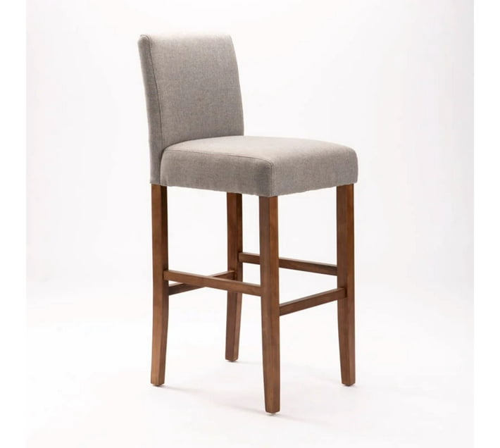 VIVIDITTO Fabric Bar Stool (Finish Colour Grey, Knock Down) Makro