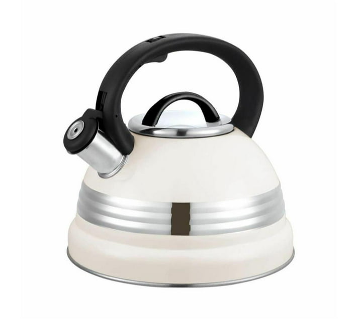 Someone’s in a Makro 3 Liter Stove Top Whistling Kettle Cream Mood