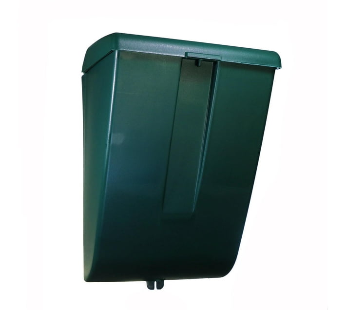 Letterbox/postbox/mailbox wall mounted plastic green color Makro