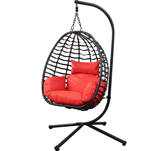 Someone’s in a Makro Hanging Chair - F93 Red XL Mood