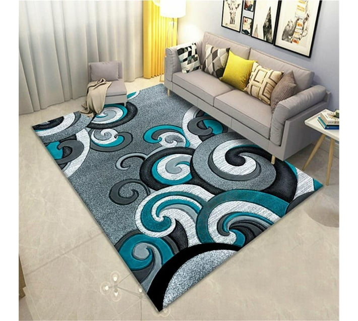 Buy SMTE (Area Rug) Polyester Rectangle Shape (200 cm x 150 cm ...