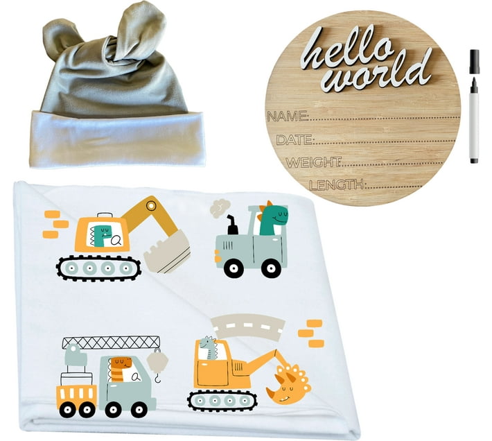 Mom'Into Printed Crib Swaddling Baby Blanket for Mild Winter (Polyester