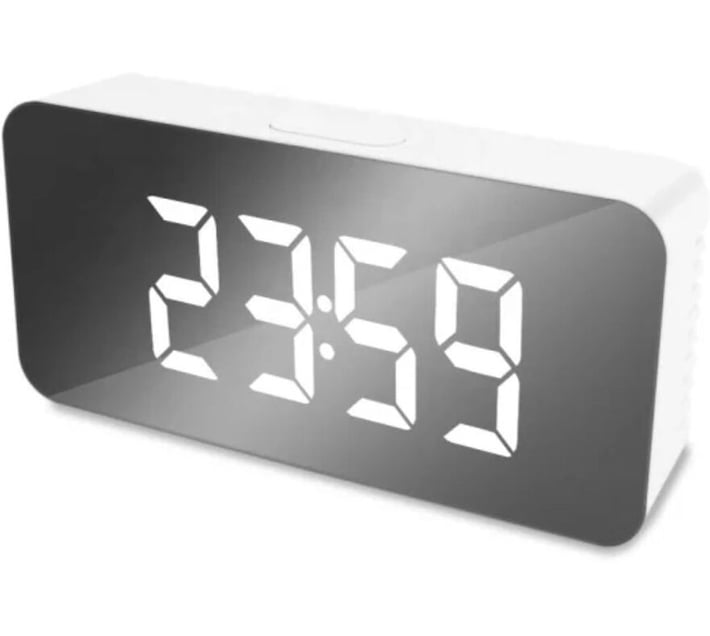 Buy Generic Glass Digital Table Clock (White) in Bulk | Makro Business