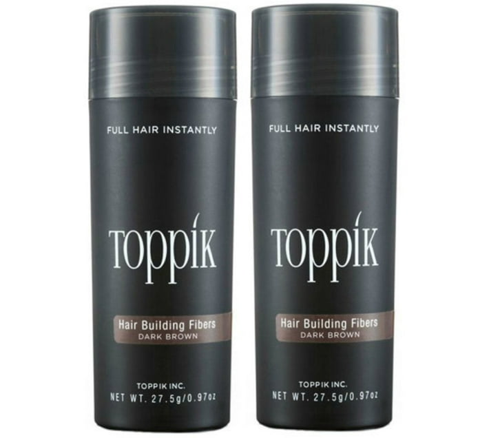 Toppik Hair Building Fibers for Hairloss Twin Pack 27.5g Dark