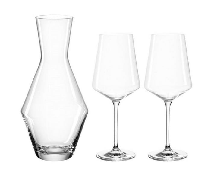 Someone’s in a Makro Leonardo White Wine Glasses and Carafe Set PUCCINI TEQTON GLASS 3 Pieces Mood