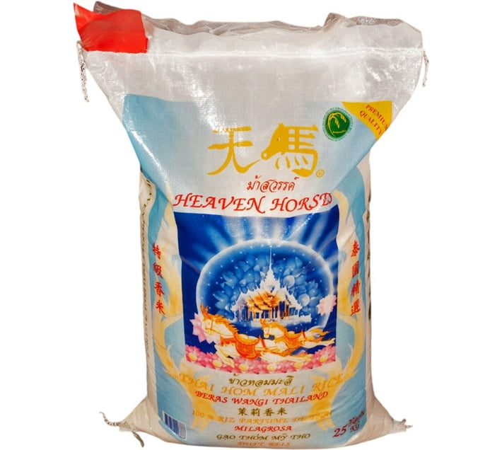Heaven Horses Jasmin Rice Everyday Rice (Long Grain, Raw) (25 kg) Makro