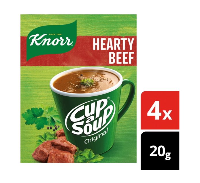 Knorr Cup A Soup Regular Harty Beef (1 x 1) Makro