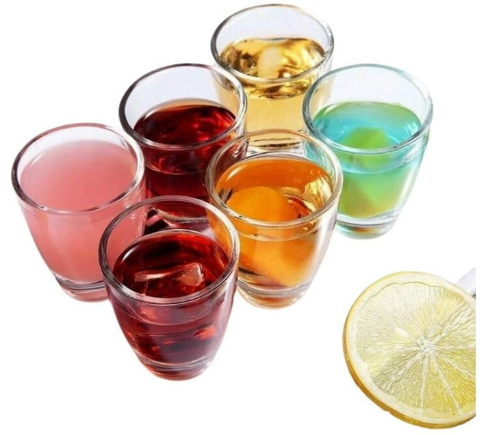 Kitche World (Pack of 6) sd726-1 Water/Juice Glass Set (200 ml, Glass ...