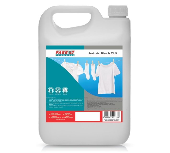 Someone’s in a Makro PARROT PRODUCTS Janitorial Bleach 3 5 Litre Mood