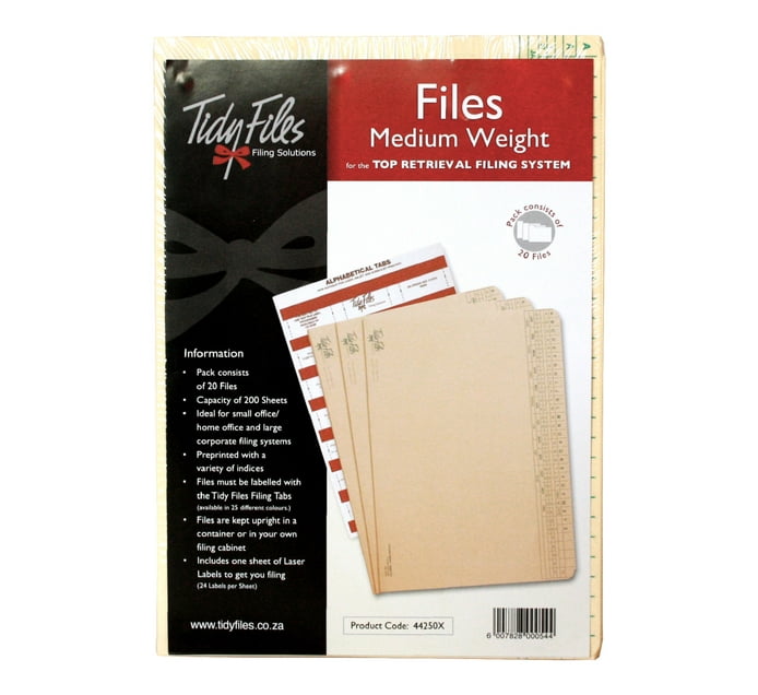 Tidy Files - Medium Weight Document Folders - TF074003-C