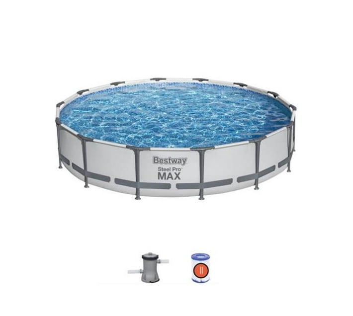 Someone’s in a Makro Bestway - 4.27m x 84cm Steel Pro Max Frame Pool ...