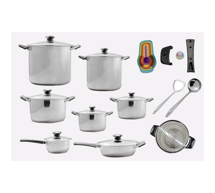 Someone’s in a Makro 26 Piece InductionReady Layered S. Steel Cookware