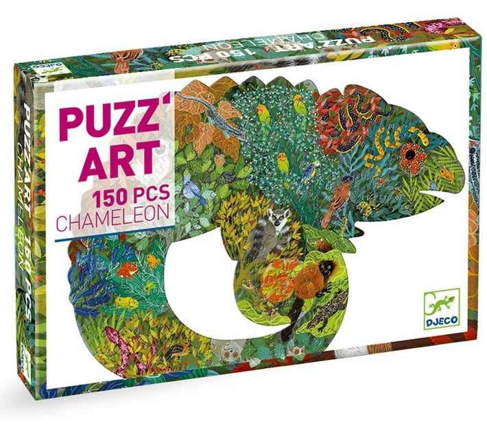 Djeco Chameleon Puzz'Art Puzzle Jigsaw Puzzles (150 Pieces) Makro