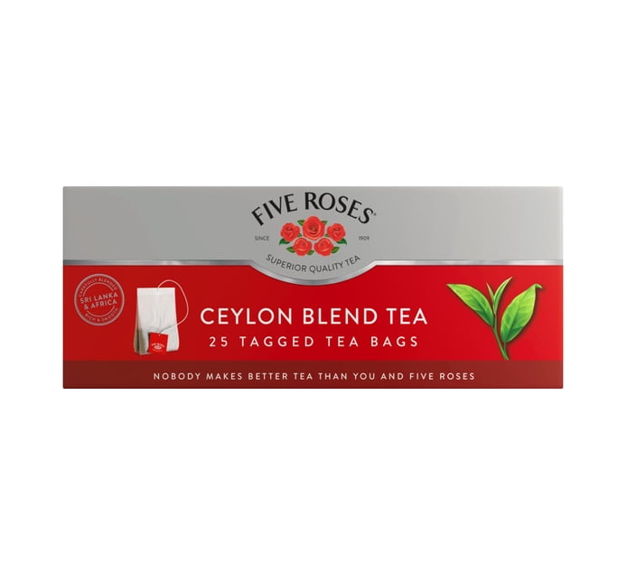 Buy Five Roses Tagged Teabags (6 x 25's) in Bulk | Makro Business