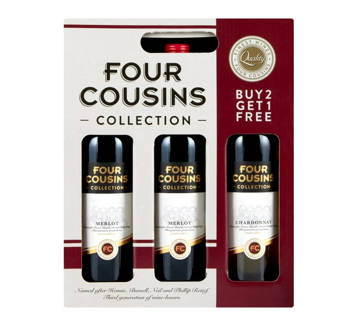 Four Cousins FC Collection Cabernet Sauvignon & Sauvignon Blanc Gift ...