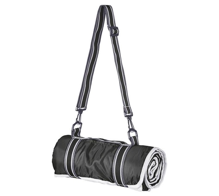 Someone’s in a Makro Camp Master Picnic Blanket Black Mood