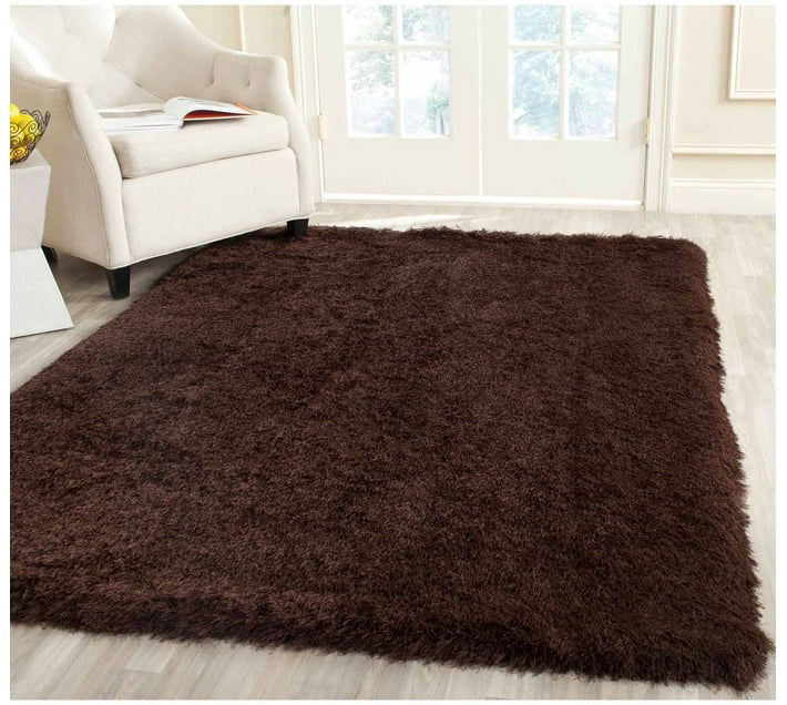 Buy SMTE (Area Rug) Polyester Rectangle Shape (200 cm x 150 cm, Brown ...