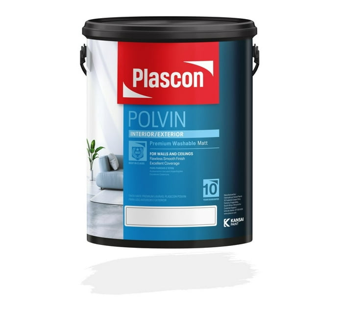 Polvin Buy Plascon 5 l Polvin Super Acrylic in Bulk | Makro Business