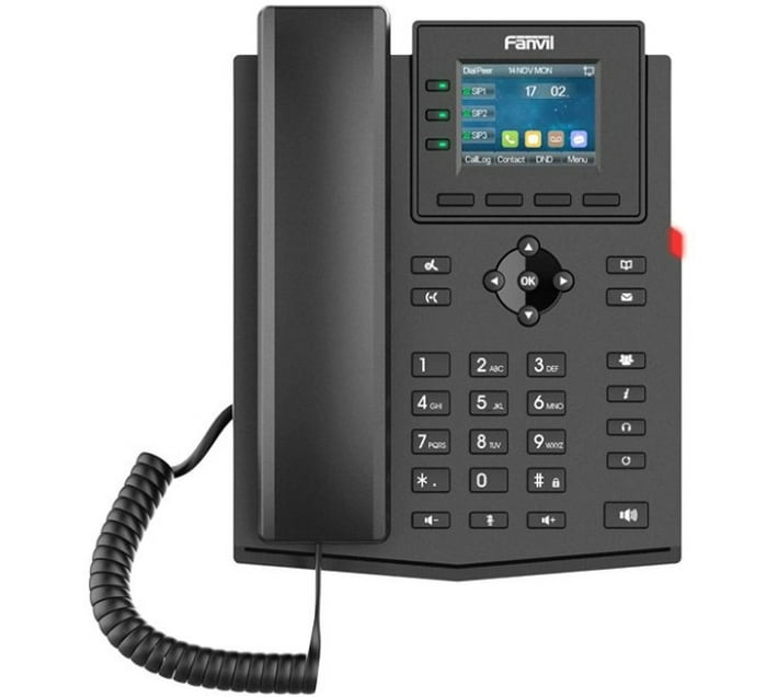fanvil X303 Corded Landline Phone (Black) Makro