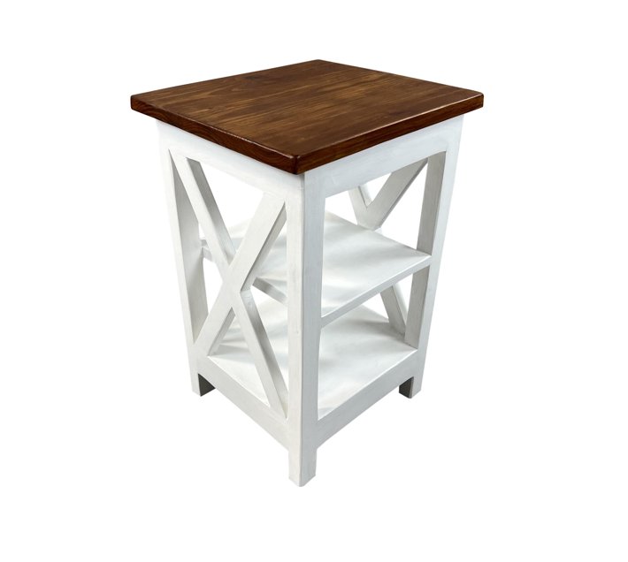 Someone’s in a Makro Jeffreys Bay Pearl White Bedside & Sofa Side Table