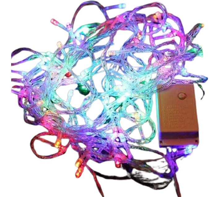 Generic 1 LEDs 40 cm Multicolour Flickering Strip Rice Lights (Pack of ...