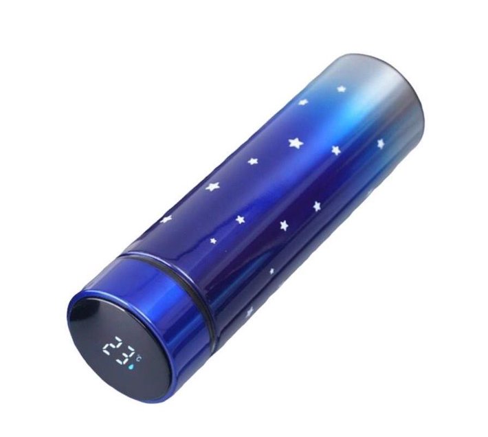 Someone’s in a Makro Smart Temperature Display Stainless Steel Thermos Flask Blue Mood