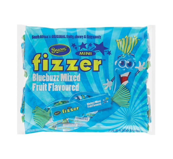 Buy Beacon Mini Fizzers Bluebuzz Mixed Fruit Flavoured Chewy Candy 100 ...