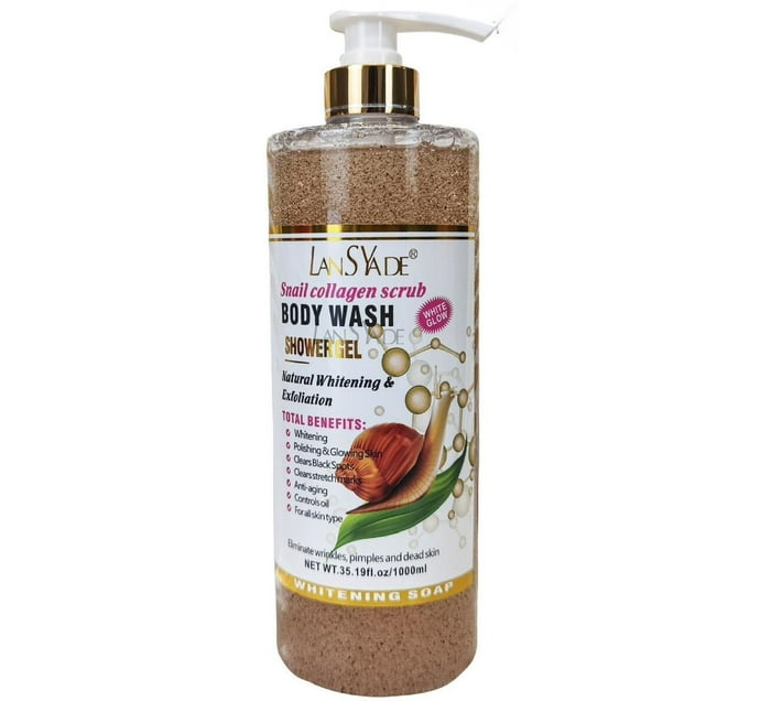 lilhe LanSYade Snail Collagen Scrub Body Wash Shower Gel Makro