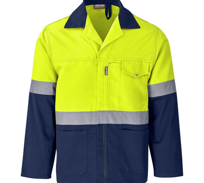 Altitude Traffic Premium TwoTone HiViz Reflective Jacket Yellow Makro
