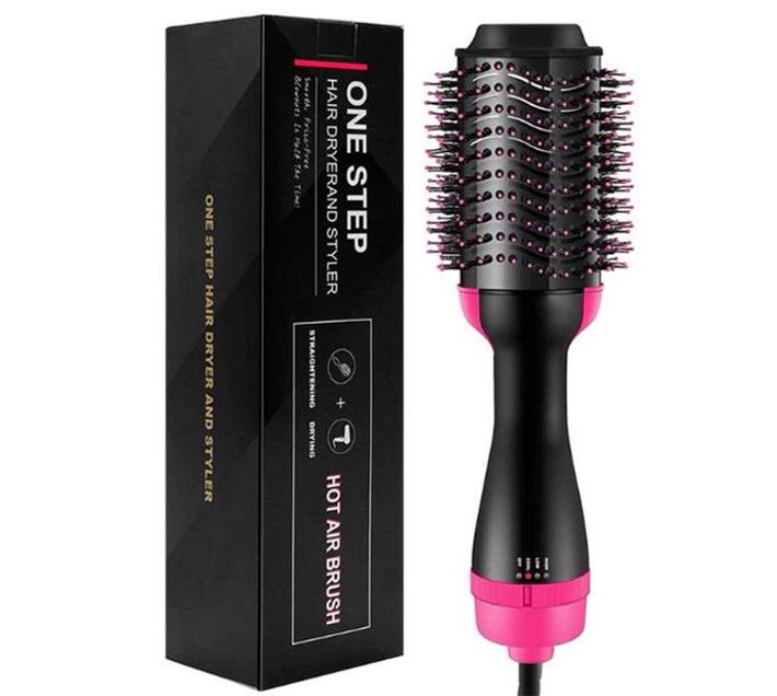 One step hot air brush hair dryer and styler Makro