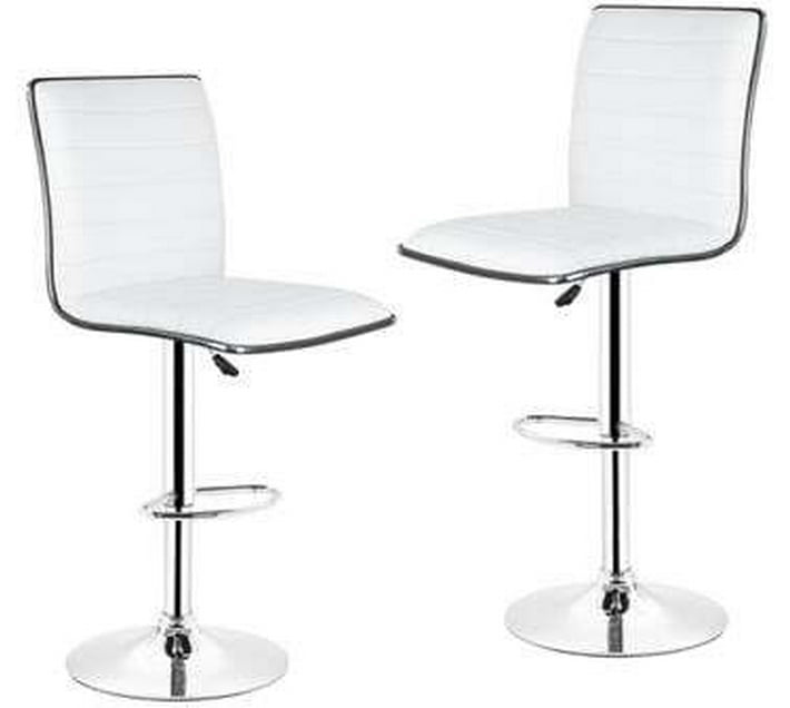 SMTE3 Metal Bar Stool (Finish Colour White, Preassembled) Makro