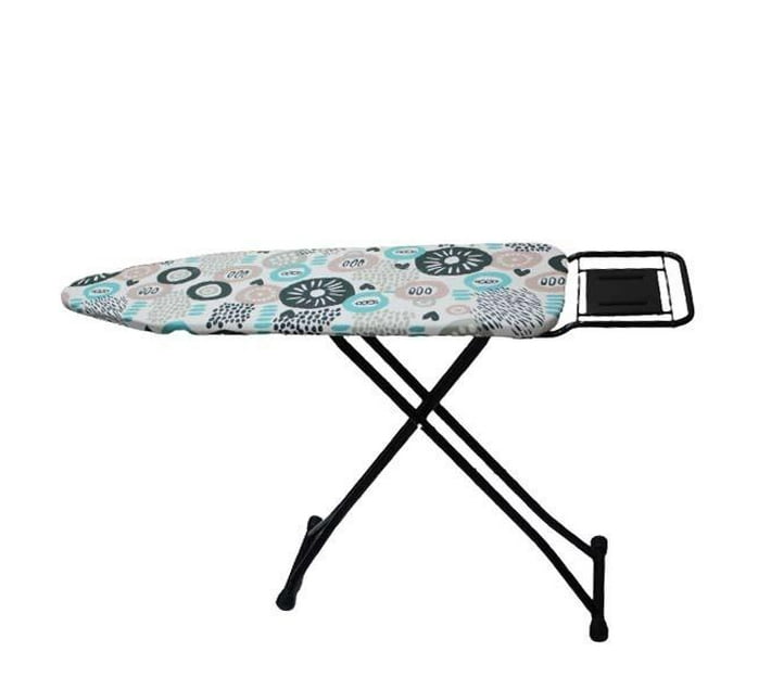 Someone’s in a Makro Ironing Board 132x33cm - Blue and Brown circles Mood