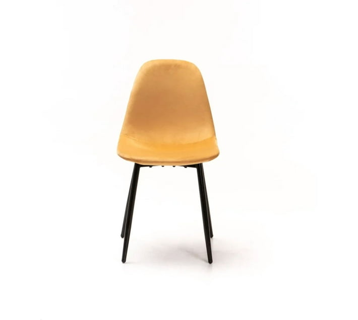 VIVIDITTO Metal Dining Chair (Set of 1, Finish Colour SEWELA VELVET