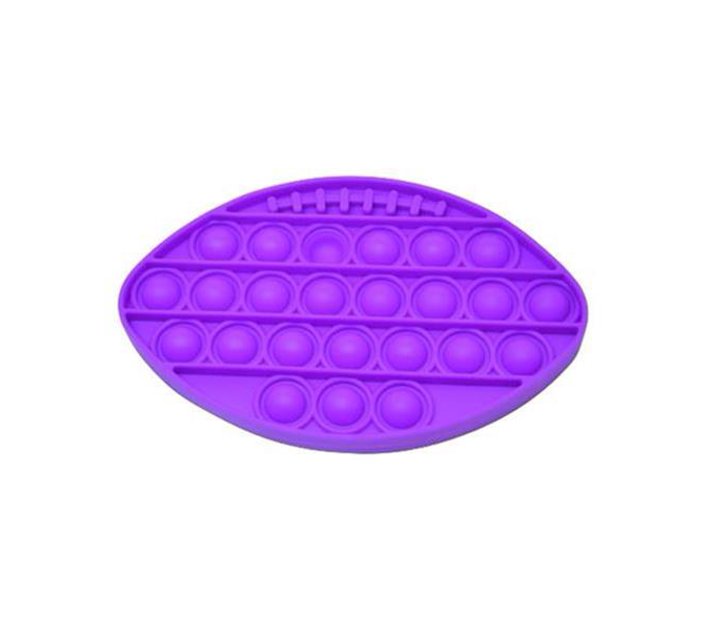 Rugby Ball Pop It Fidget Toy (Purple) Makro