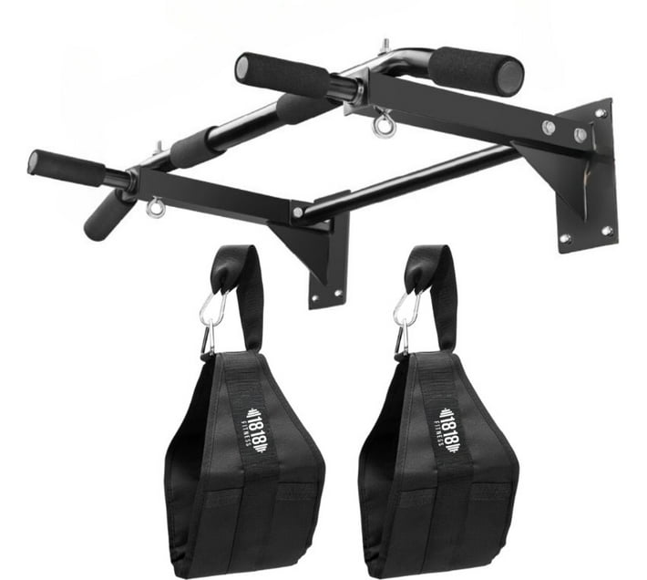 Buy HOME GYM Pull Up Bar V2 - with Short Ab Swing - 1818 Fitness