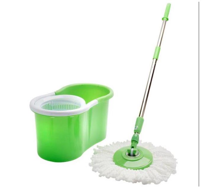 Someone’s in a Makro 360 Magic Spin Mop And Plastic Bucket SetGreen Mood