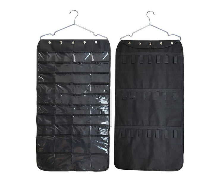 Home Multifunctional Hanging Jewellery Organiser Double Feature 45x85cm Makro