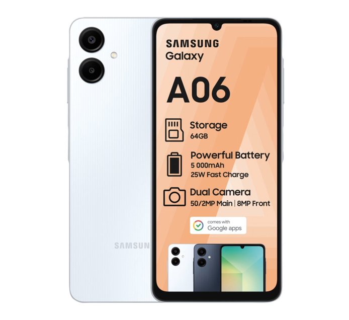 Samsung 64GB Galaxy A06 4G DS Blue Makro