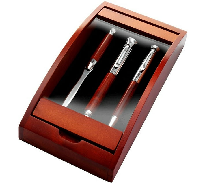 Genesis Industries Rosewood Ball Pen (Black) Makro