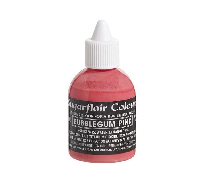 Sugarflair Airbrush Edible Liquid Colour for Airbrushing Bubblegum Pink 60ml Makro