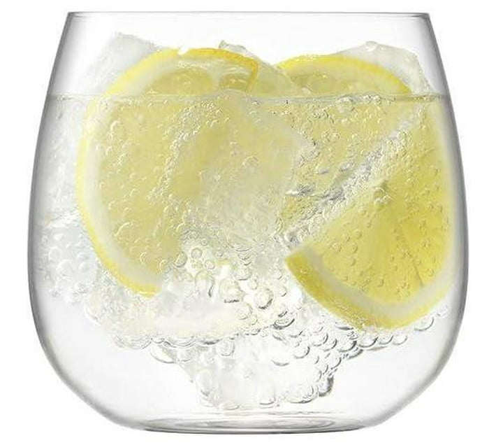 Someone’s in a Makro Stemless Wine Glass Set in Clear - Modern Drinking ...