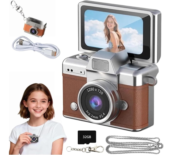 Buy LEMON 1 Mini Keychain Digital Camera, Y2K Pocket-Size Mini