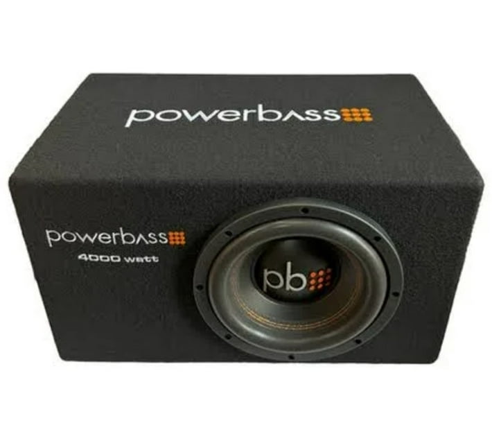 Powerbass Pb 8bx With Enclosure 8 Inch 4000 Watts Subwoofer Rear Deck