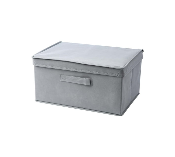 Material Storage Box with lid Medium Grey Makro